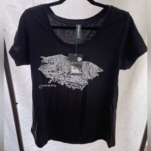 Oura Black Graphic Short Sleeve Tee
